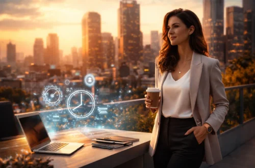 Satisfied Business Woman